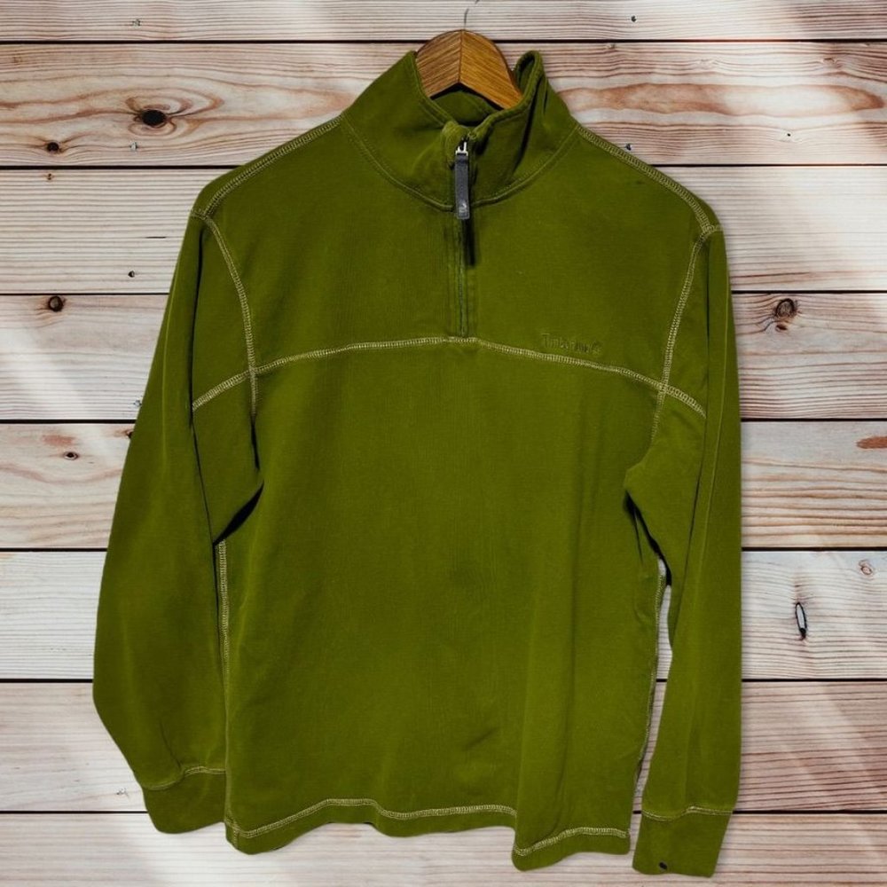 Green Timberland Pullover Size Medium - image 1